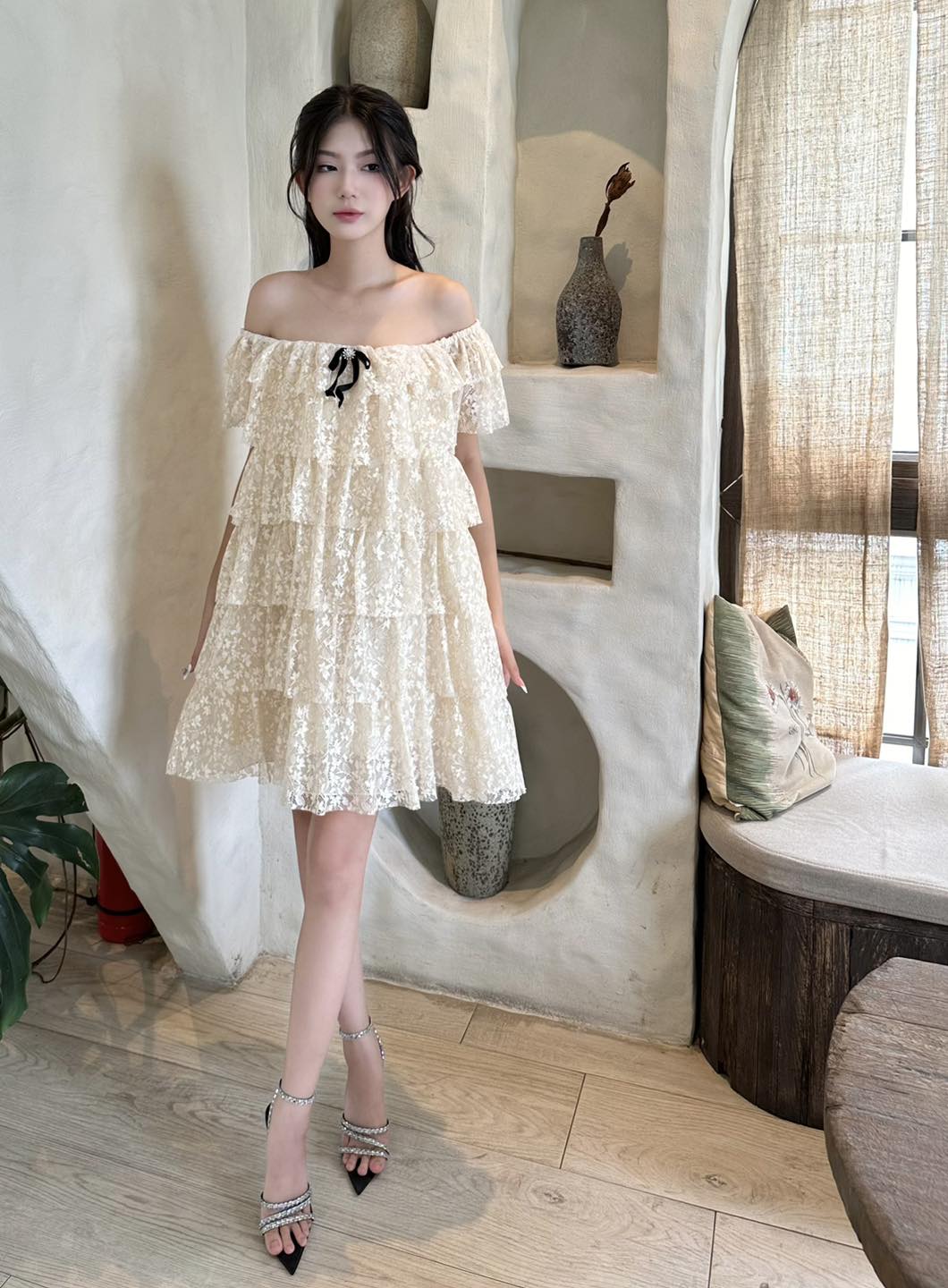 VÁY REN THIẾT KẾ TIỂU THƯ| NARI DRESS